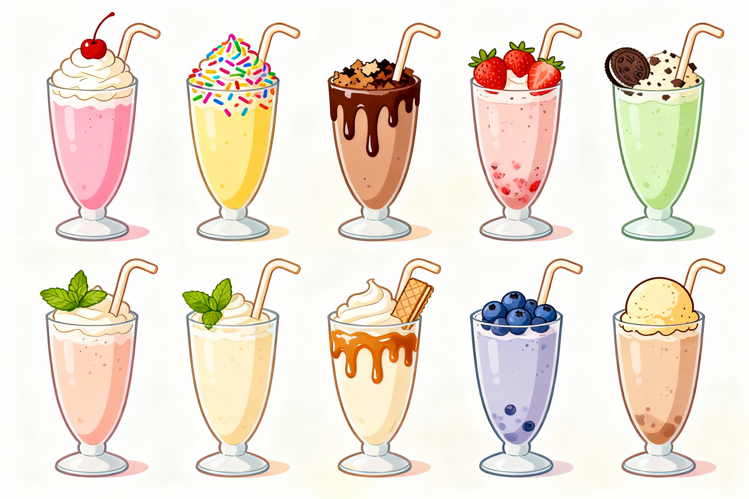 Sweet And Simple: 10 Milkshake Drawing Ideas For Dessert Lovers